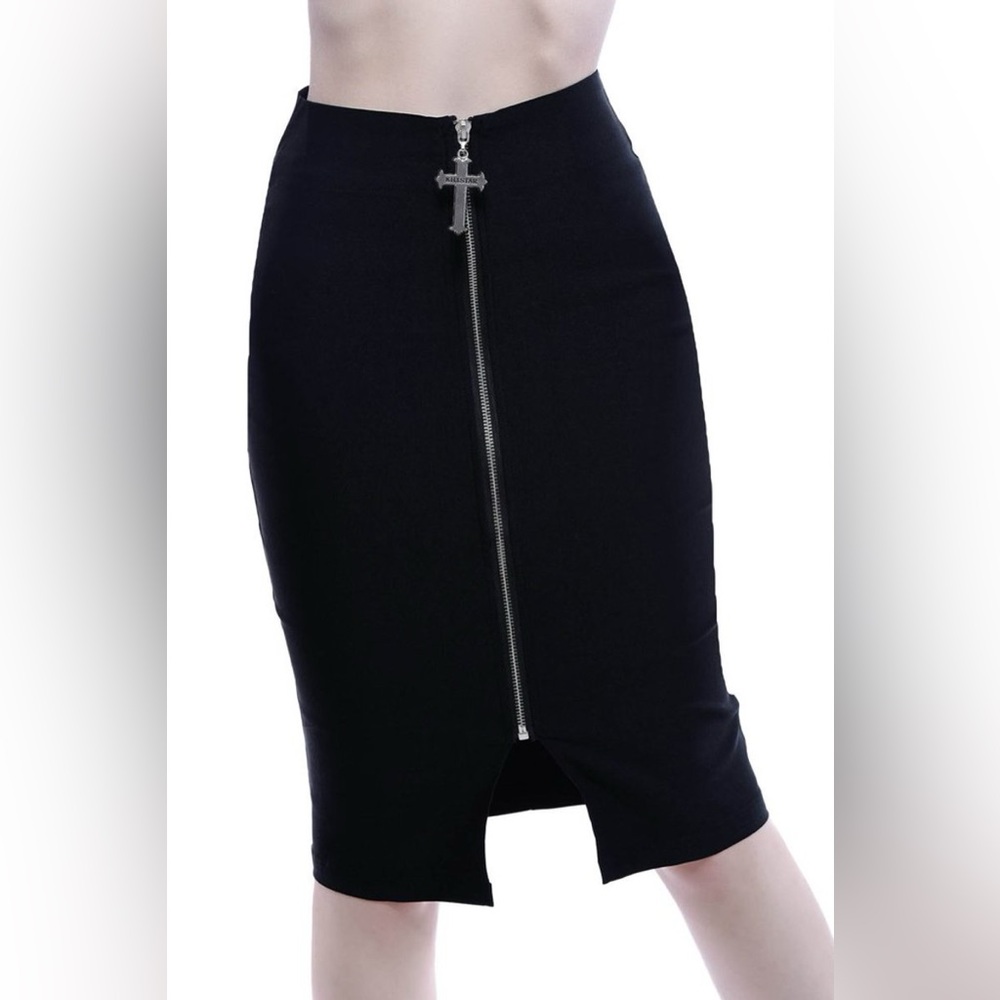 Killstar Don‘t Cross Me Pencil Skirt size Large